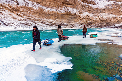 India, Kashmir, Ladakh, Zanskar in winter